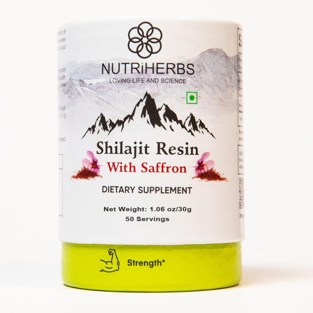 NUTRiHERBS Shilajit Resin with Saffron 30g