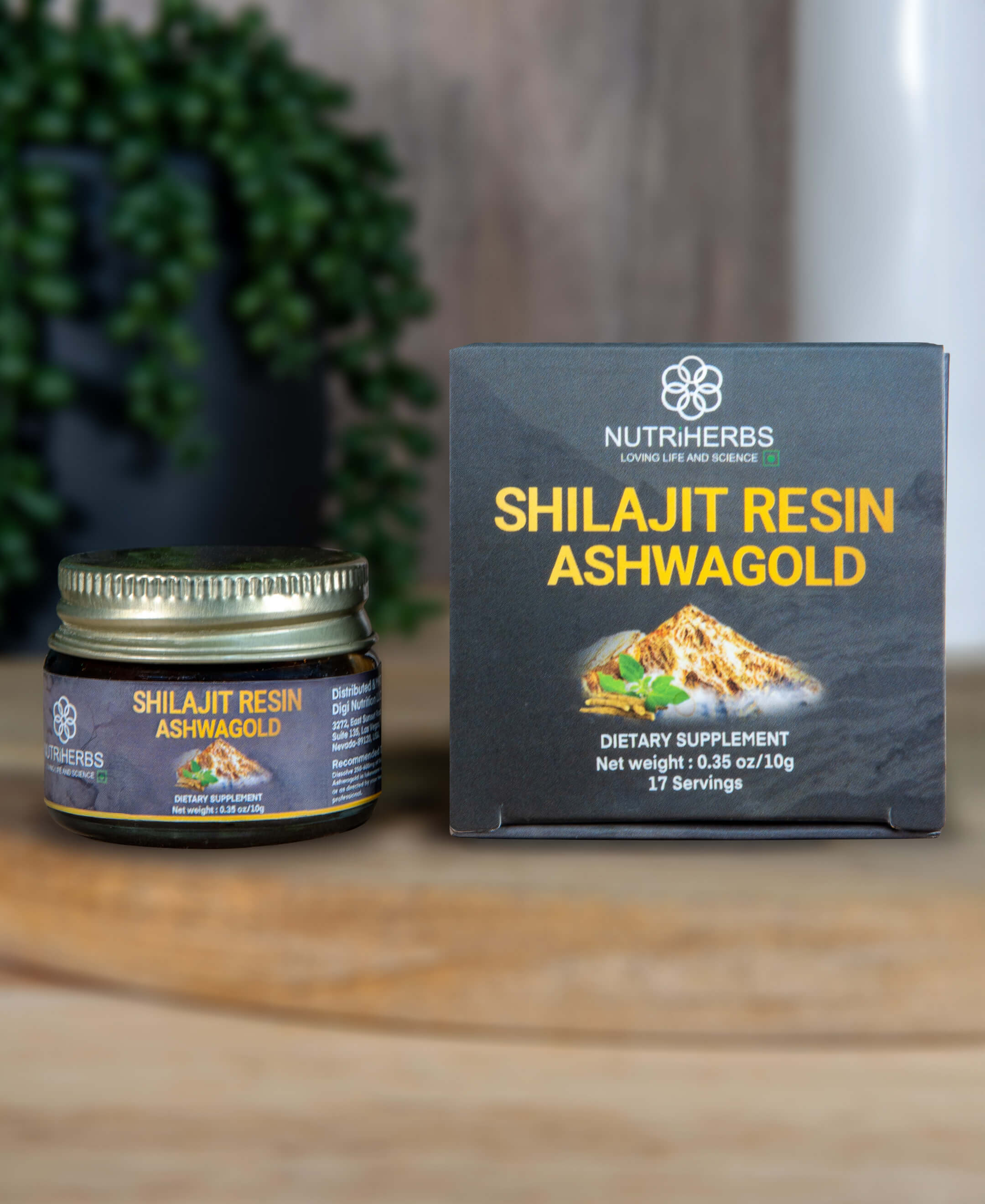 NUTRiHERBS Shilajit Resin Ashwagold