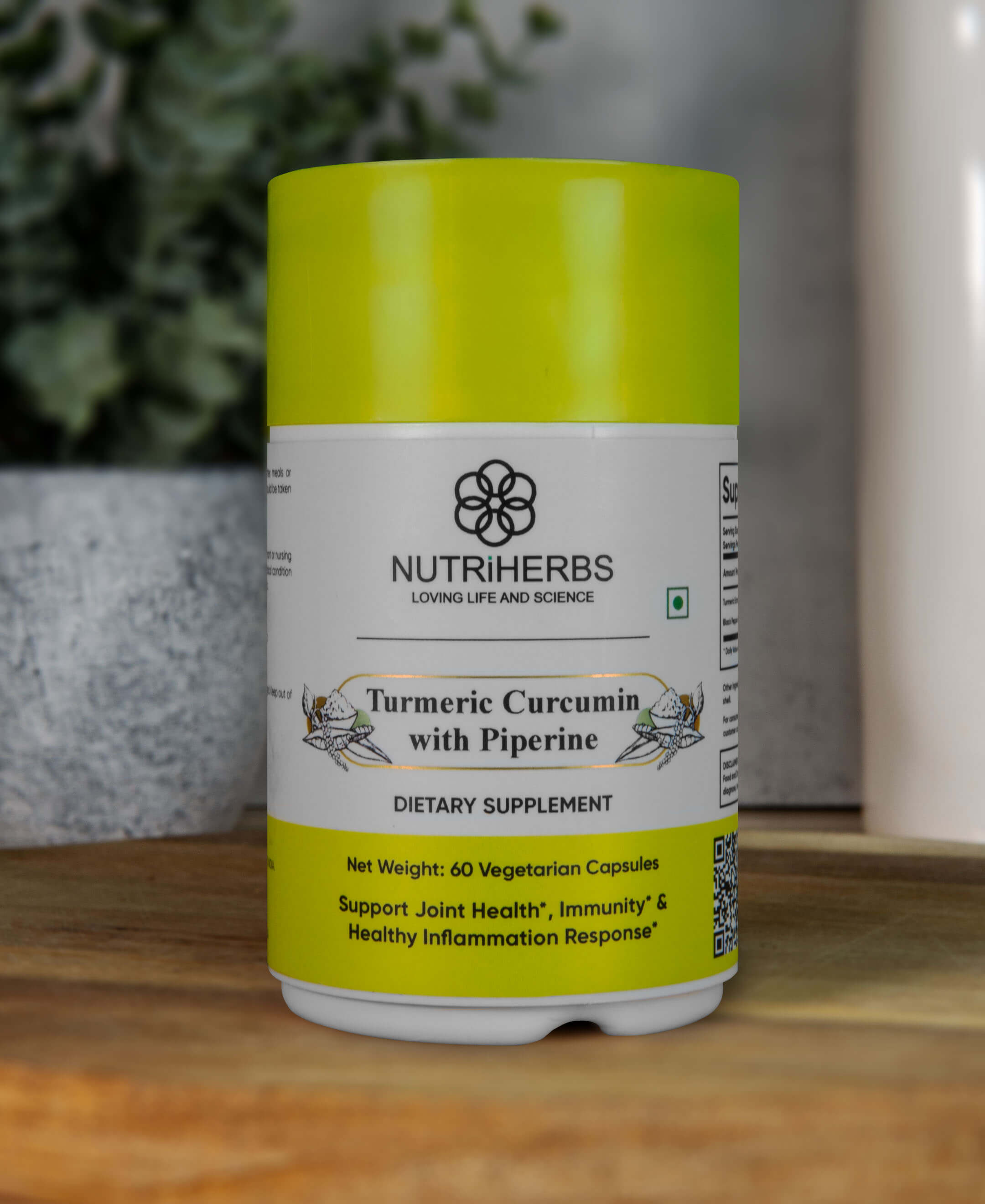 NUTRiHERBS Turmeric Curcumin with Piperine Capsules