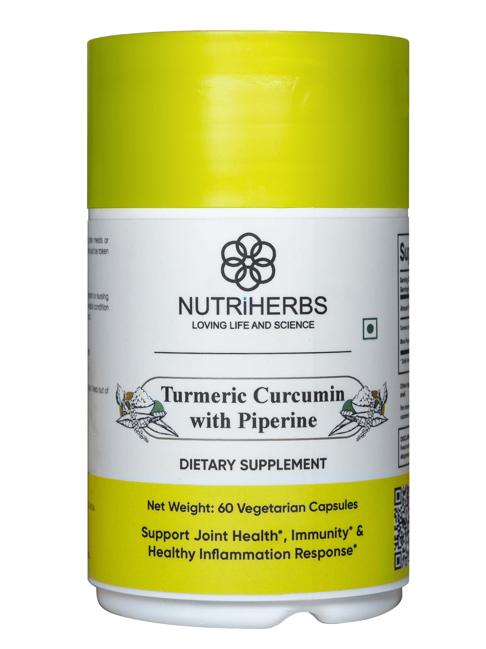 NUTRiHERBS Turmeric Curcumin with Piperine Capsules