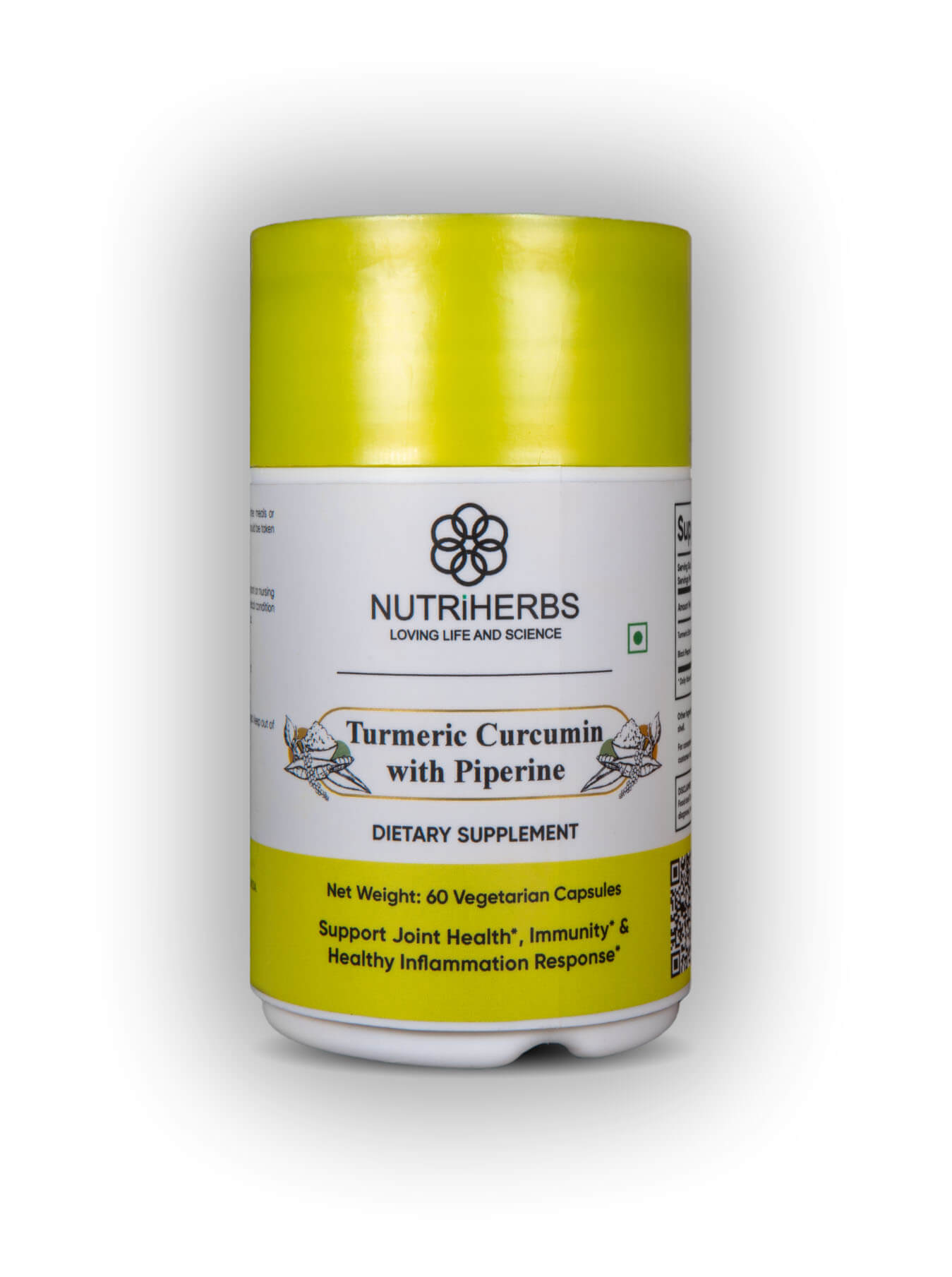 NUTRiHERBS Turmeric Curcumin with Piperine Capsules