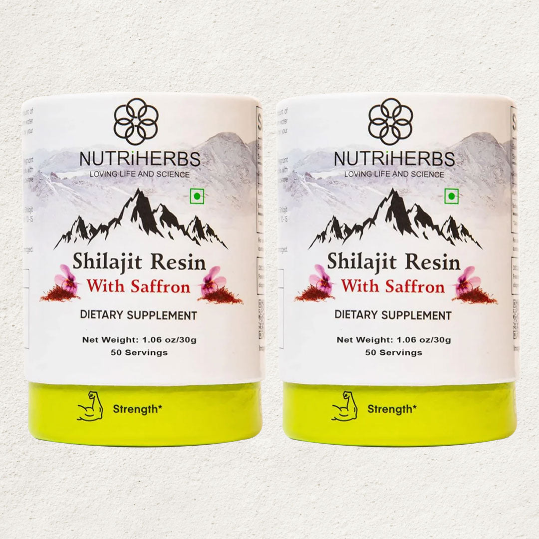 NUTRiHERBS Shilajit Resin with Saffron 60g