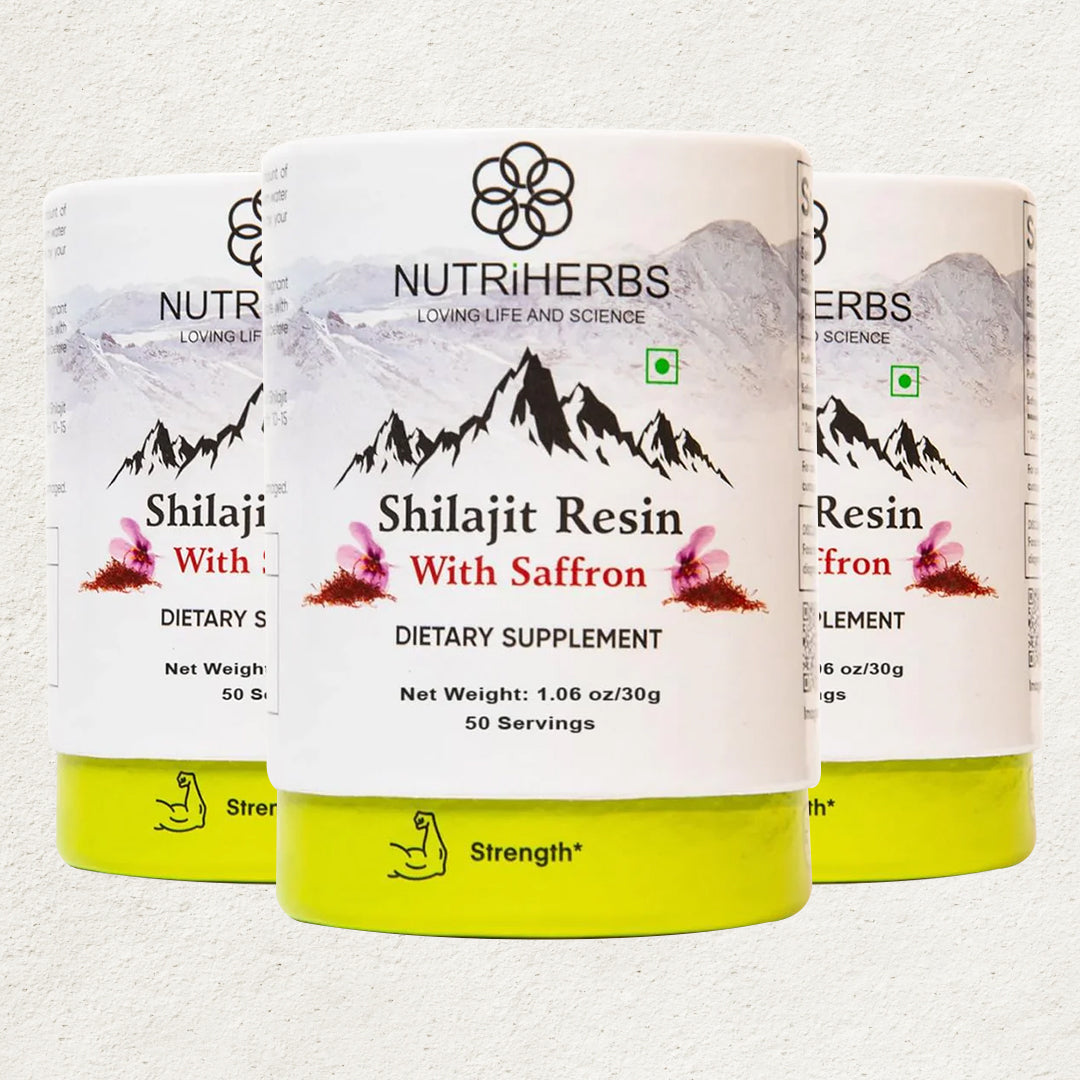 NUTRiHERBS Shilajit Resin with Saffron 90g