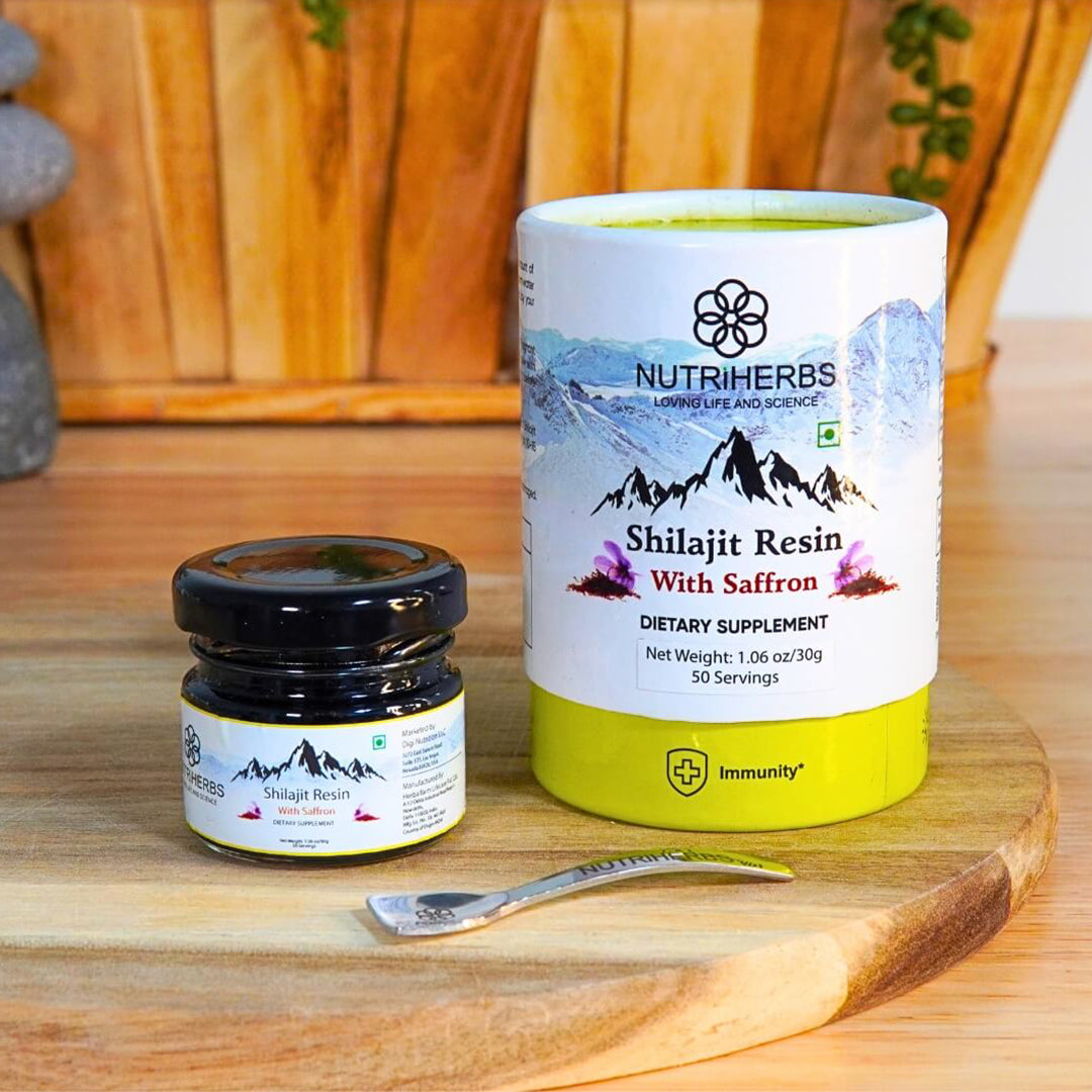 NUTRiHERBS Shilajit Resin with Saffron - SPECIAL OFFER