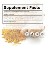 NUTRiHERBS Turmeric Curcumin with Piperine Capsules