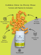 NUTRiHERBS Turmeric Curcumin with Piperine Capsules